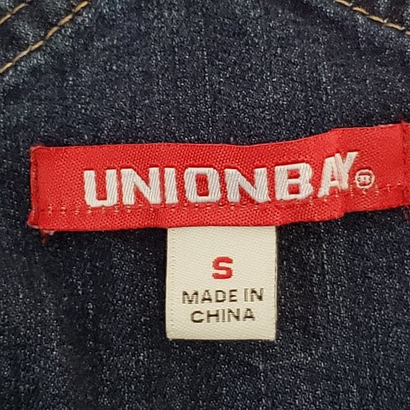 Union Bay Bib Overalls Shorts Sz Small - Picture 2 of 6